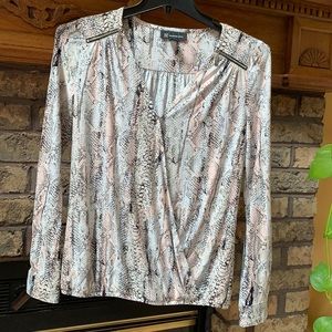 Inc international concept blouse multi color med